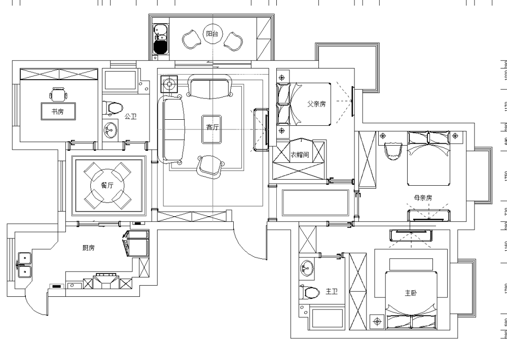 欢迎大师指教，多提建议，自己布的平面，比较纠结_5555.png