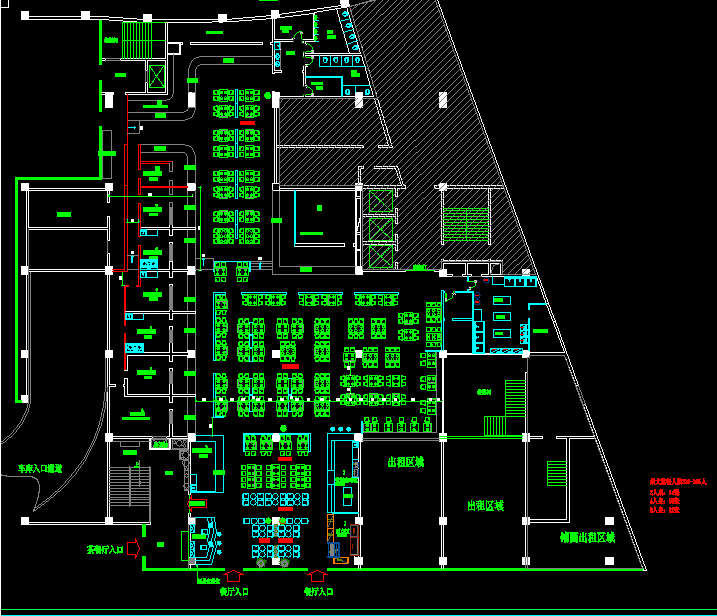 快餐厅平面方案求支援，求指导~~_一楼平面