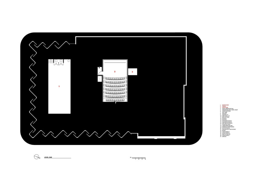 新西兰最现代的艺术中心Len Lye Centre_Level_01_Plan.jpg