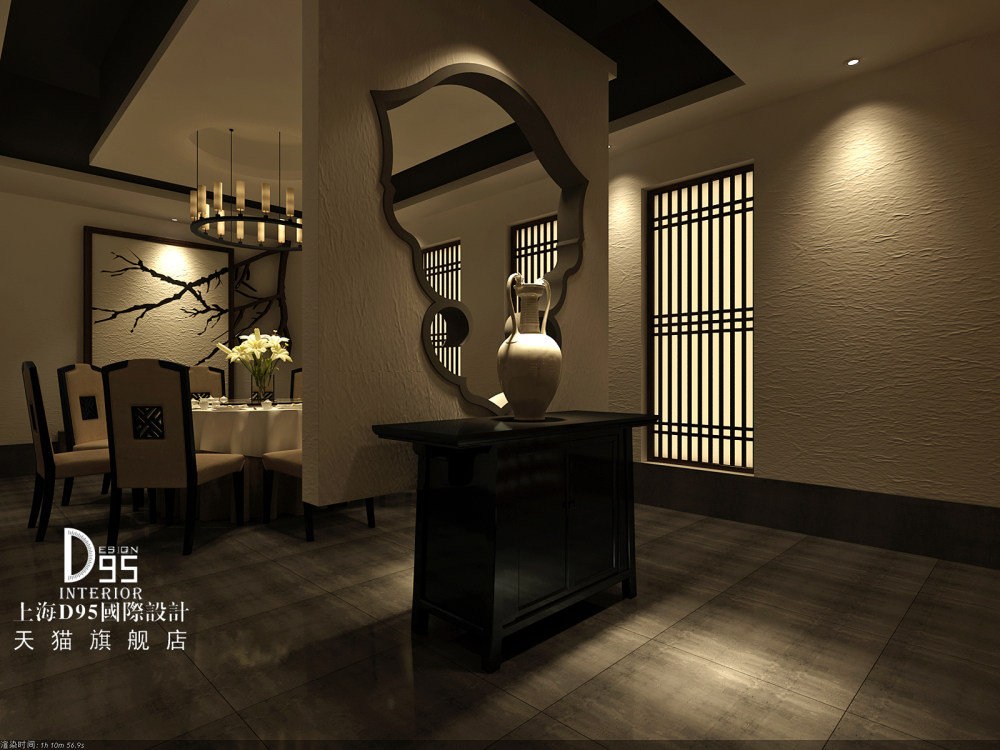 新中式风格_上海D95设计 专业餐饮设计