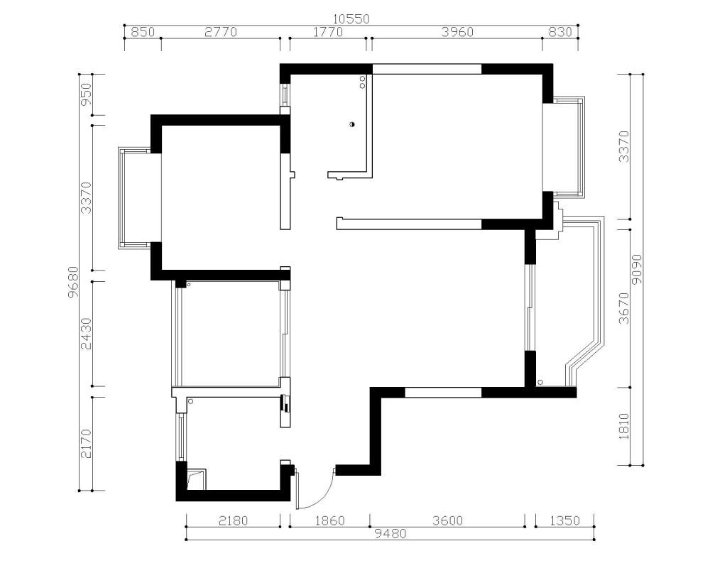 求大师指点，方案优化95平_金域华府-Model.jpg