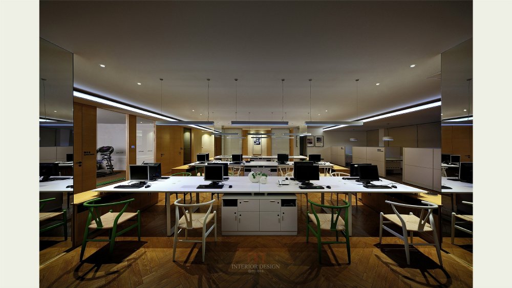 会所式办公室——福建鼎天装饰_9设计部敞开办公区（Design the open office area）.jpg