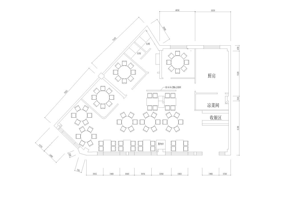 200多平方的中餐厅，自己做了个方案，求老师们指点。_中式餐厅-Model.jpg