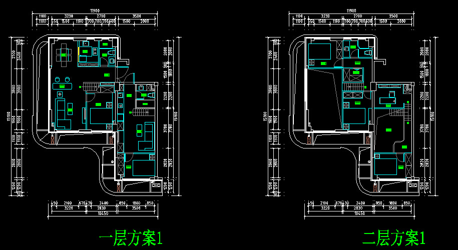 这是平面方案一