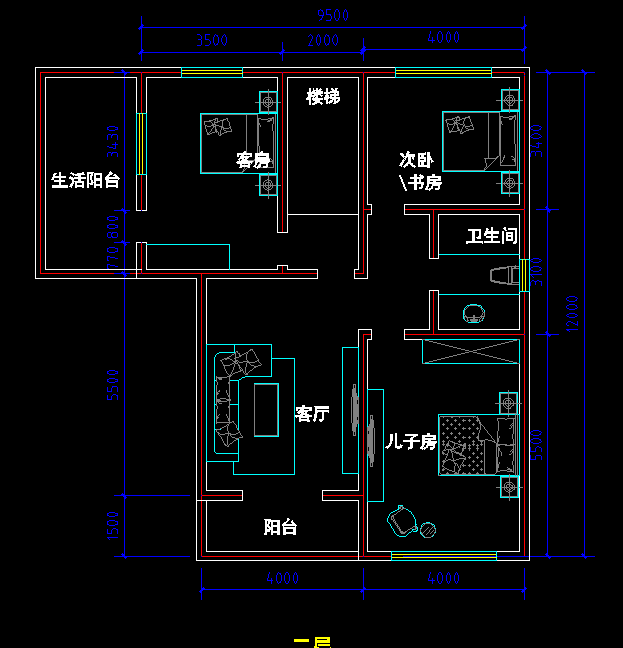 老家自建房 烦请各位大神指点修改~~_老家自建2.png