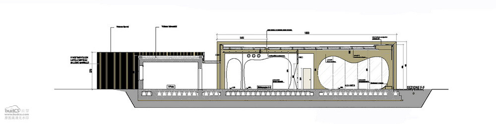 意大利幼儿园Kindergarten in Guastalla--Mario Cucinella Architects_Section_frontFF.jpg