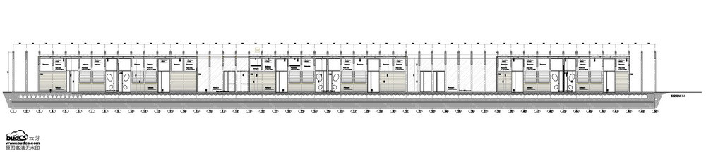 意大利幼儿园Kindergarten in Guastalla--Mario Cucinella Architects_Section_longitud_II.jpg