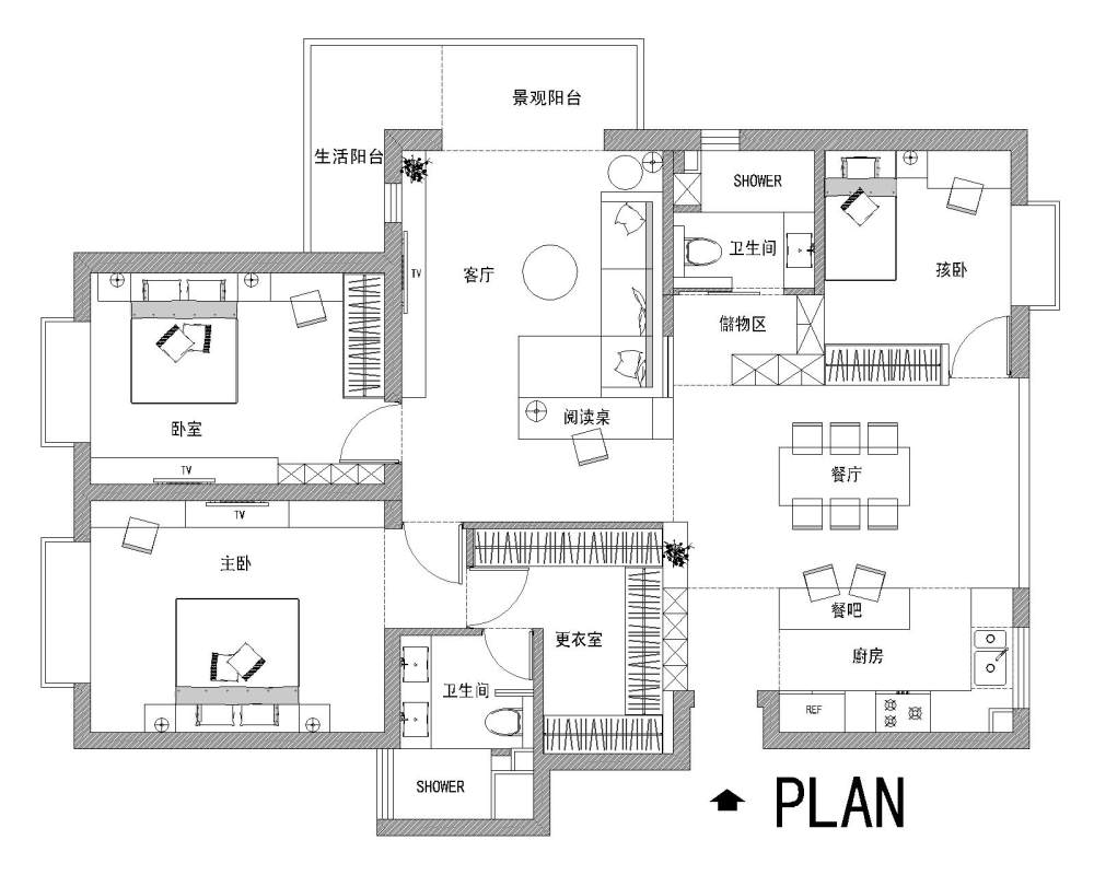 122平方的户型    坐等大神_春申路-Model.jpg