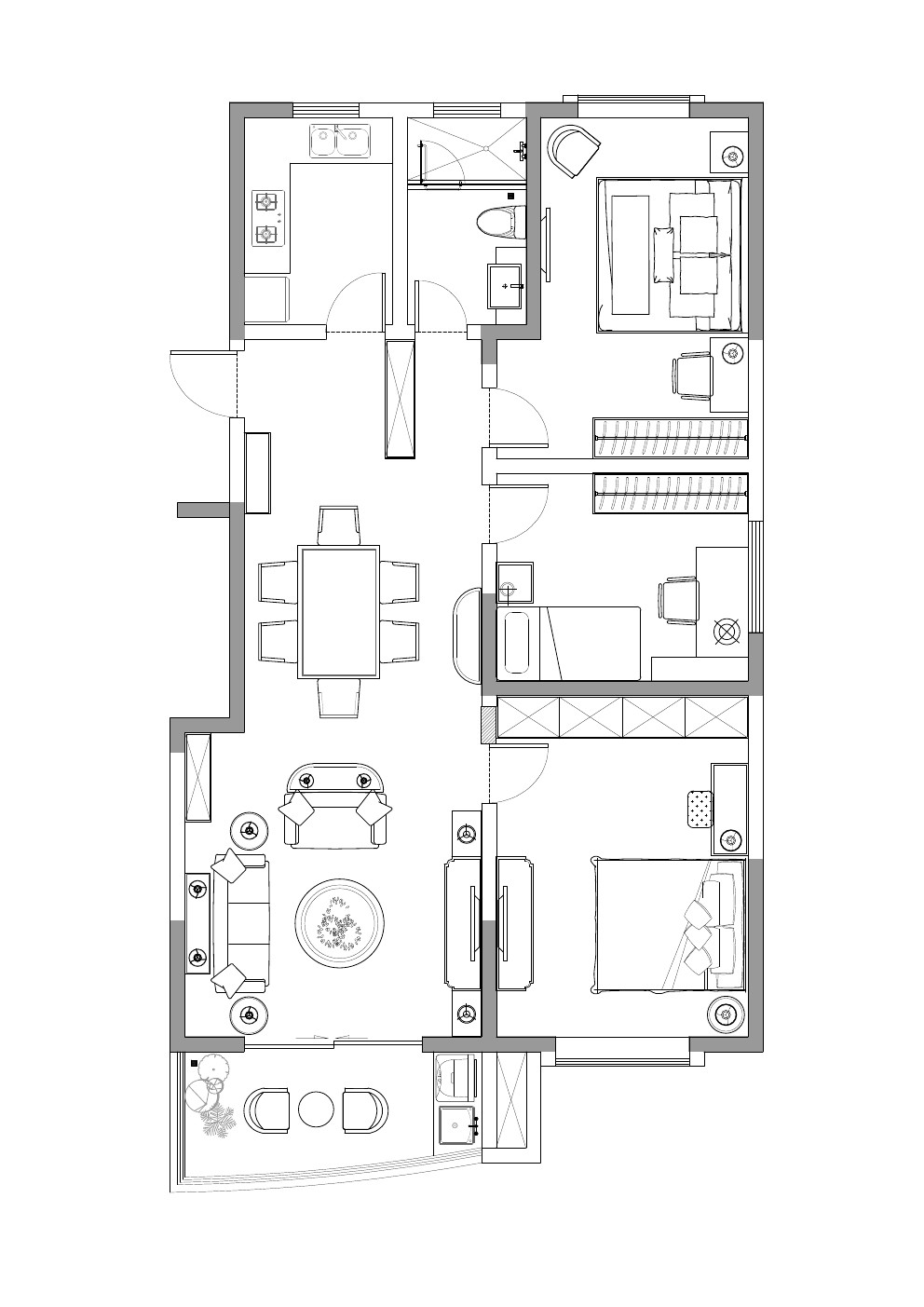 125平 家装平面悬赏求助 参与就有奖励_CAD-Model0000.jpg