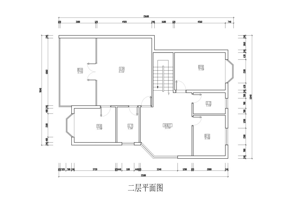 300平方双层叠墅户型研讨求突破，悬赏1000，参与有奖励！_平面优化-2.jpg