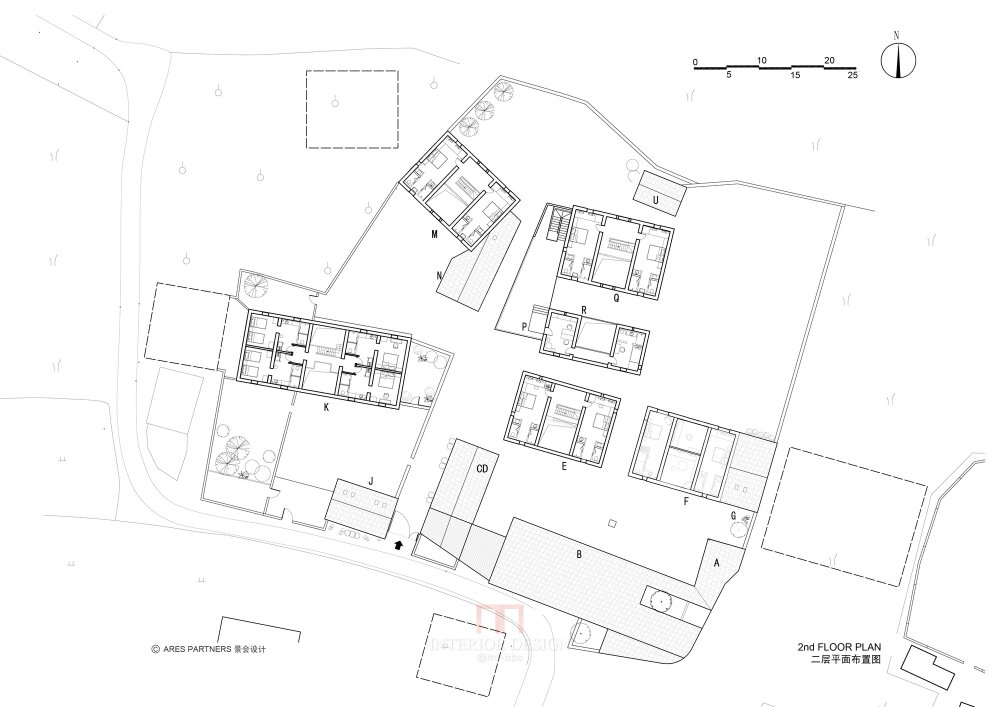 云庐精品生态酒店Yun House Boutique Eco-Resort / Ares Partners_e_second_floor_plan.jpg