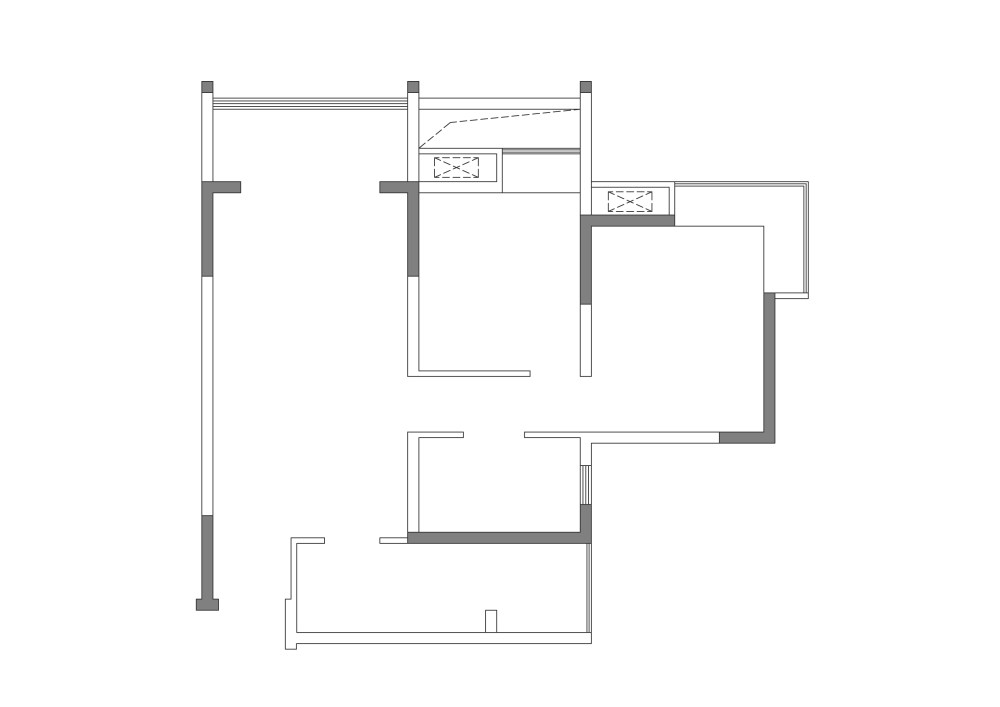 70平方户型 两室改一室 请各位大师给点思路！_无名氏-Model.jpg