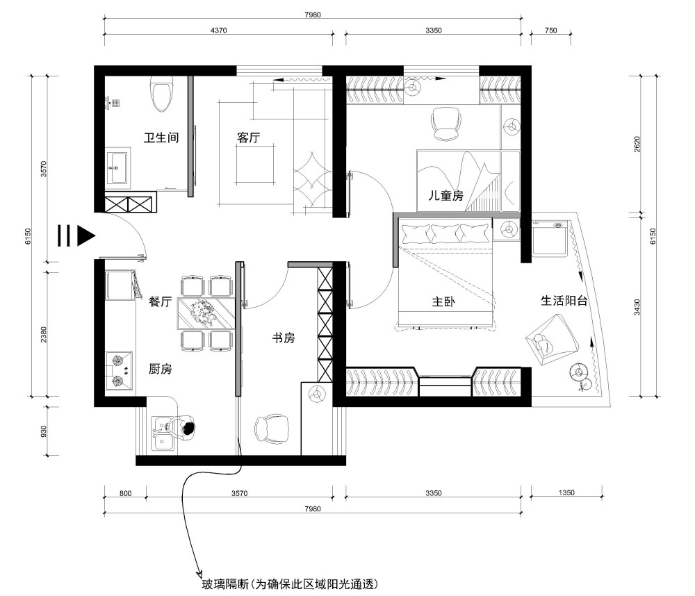 75平米设计师住宅悬赏高品质设计方案！！！！！_平面图z.jpg