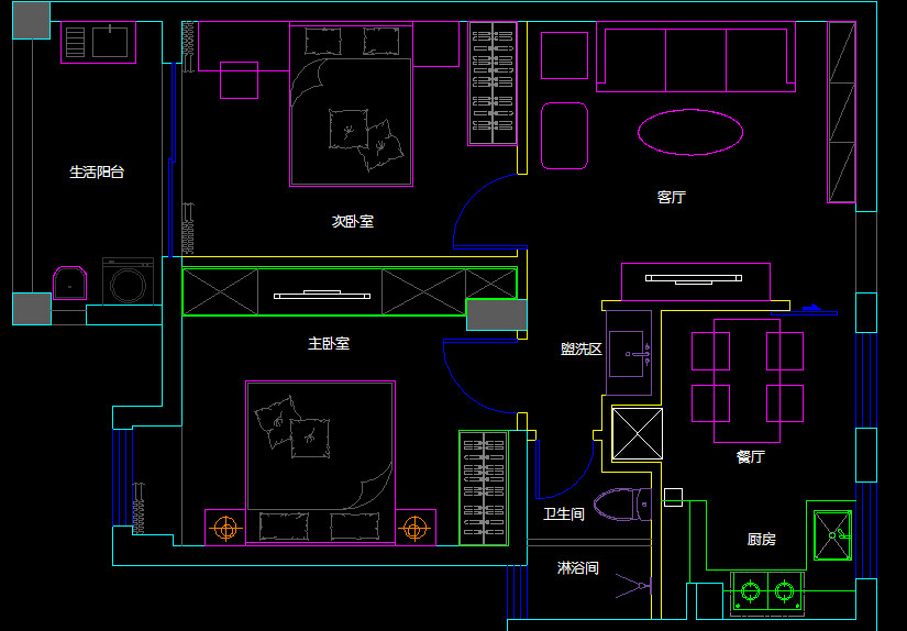 小户型求助，怎么布置才合理一点_QQ截图20151105131325.jpg
