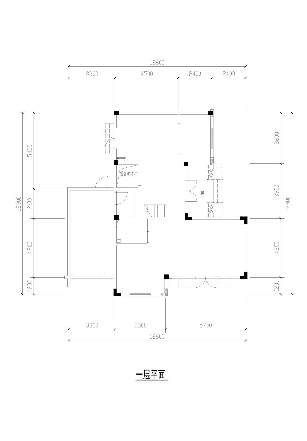 跪求平面方案，初涉及室内方案设计_一层.jpg