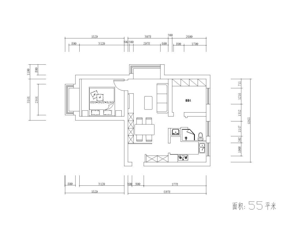 朋友家平面，面积小，不知道怎么利用空间，求大师们帮忙_123-Model.jpg