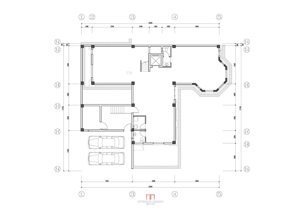 一套别墅的两个方案_原建筑-BF