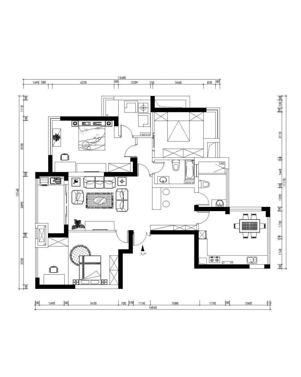 300DB150平方求助_绿地张总-Model.jpg