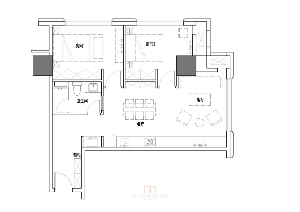 63平方三房，求助攻！_1F 2F 平面-Model.jpg