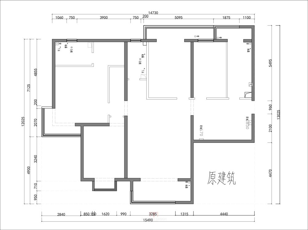 麻烦各位大神看看这个户型的修改还有没有更好方案_家12-08-Model.jpg