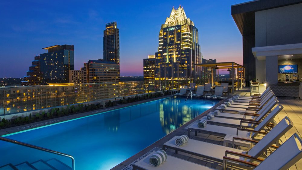 奥斯汀市中心威斯汀酒店 The Westin Austin Downtown_sunset.jpg