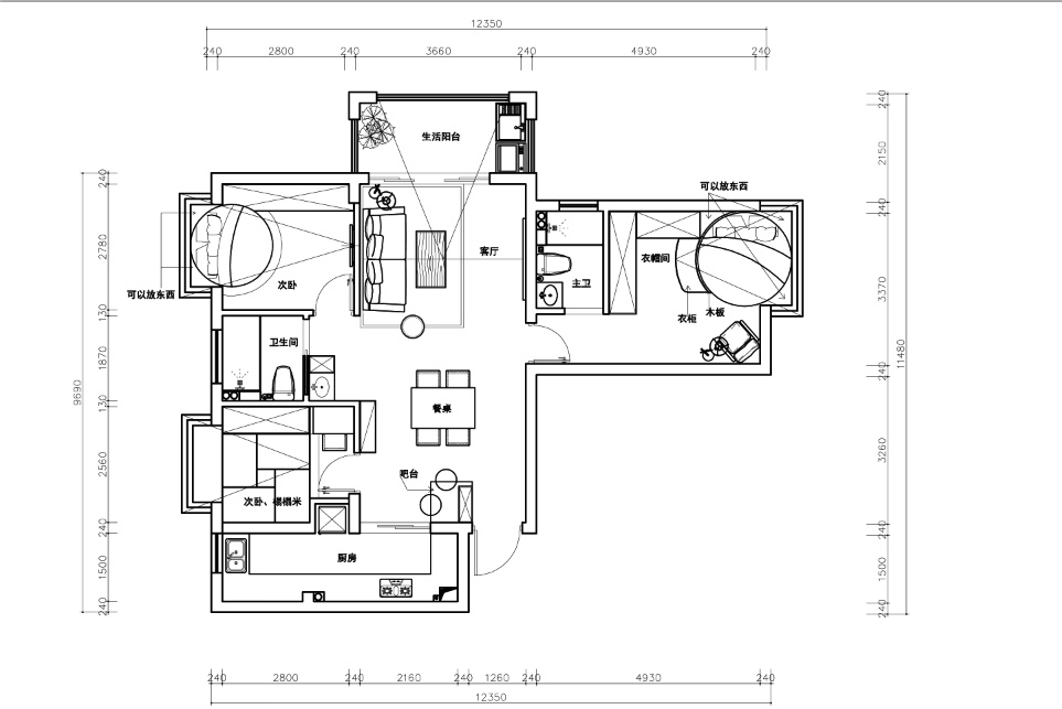 接受圆床吗 这样空间大