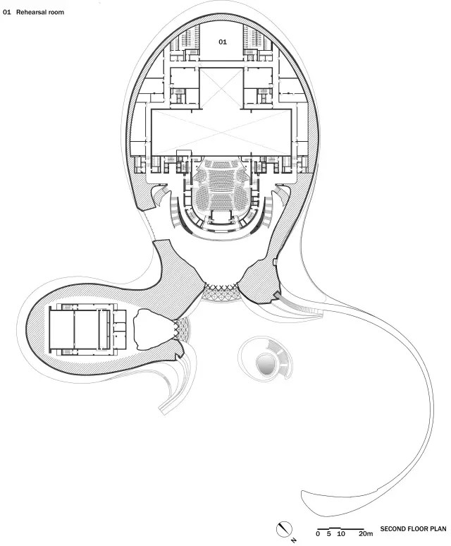 Harbin Opera House floor plan, 2nd floor.jpg