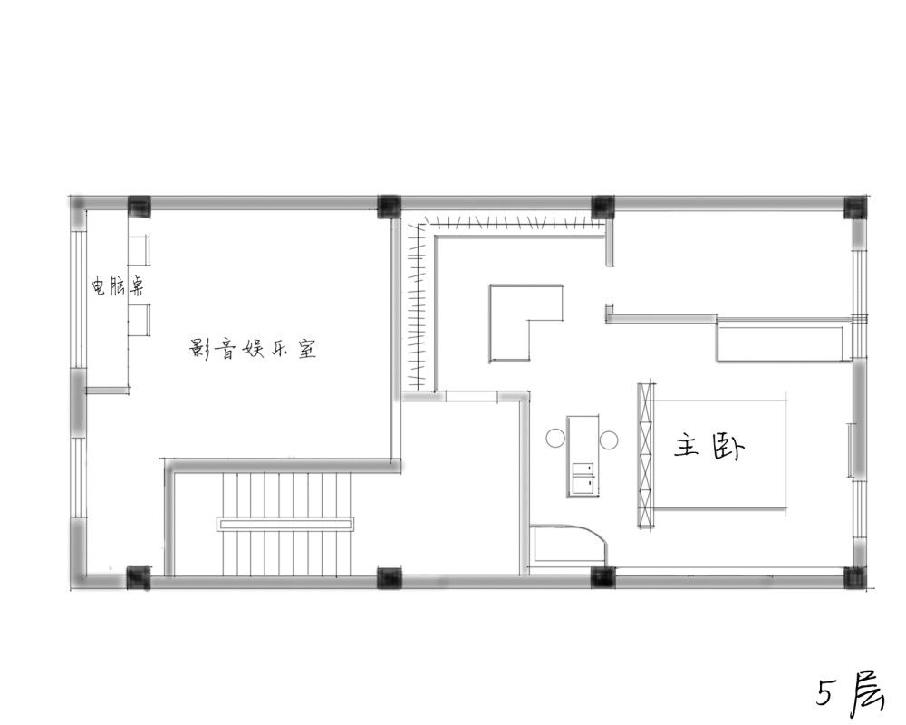 急急急！ 私人楼平面方案求高手优化_5