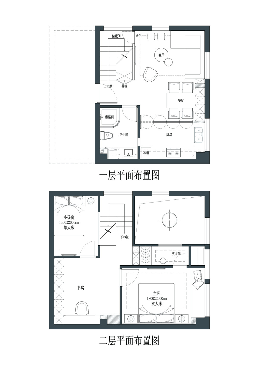 各位大神求支招啊，平面布置上遇到些麻烦！！！_复式20151230-Model.jpg