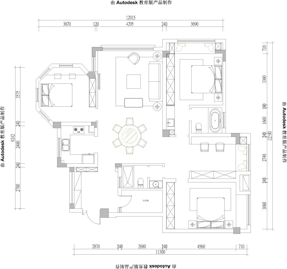 套三户型寻创意 ....._原始结构图-Model.jpg