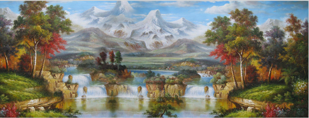 设计师的素材百宝箱子--新中式古典装饰画素材_雪山丽景.png