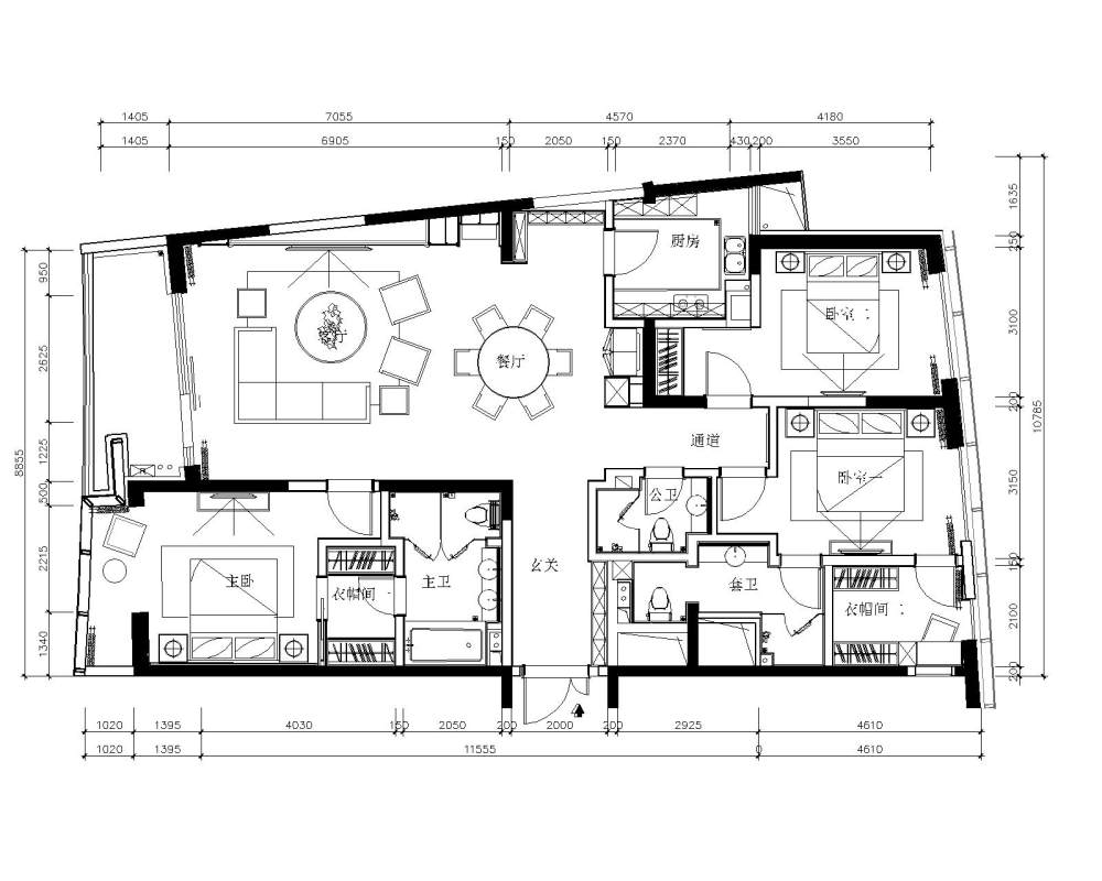 自己做了一个方案·求一个4房2厅方案！无印良品风格住宅！_Model.jpg