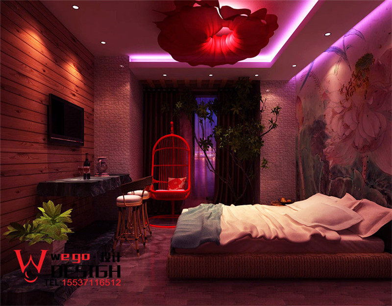 主题酒店装修设计-重庆水晶鞋情侣主题酒店设计效果图欣赏
