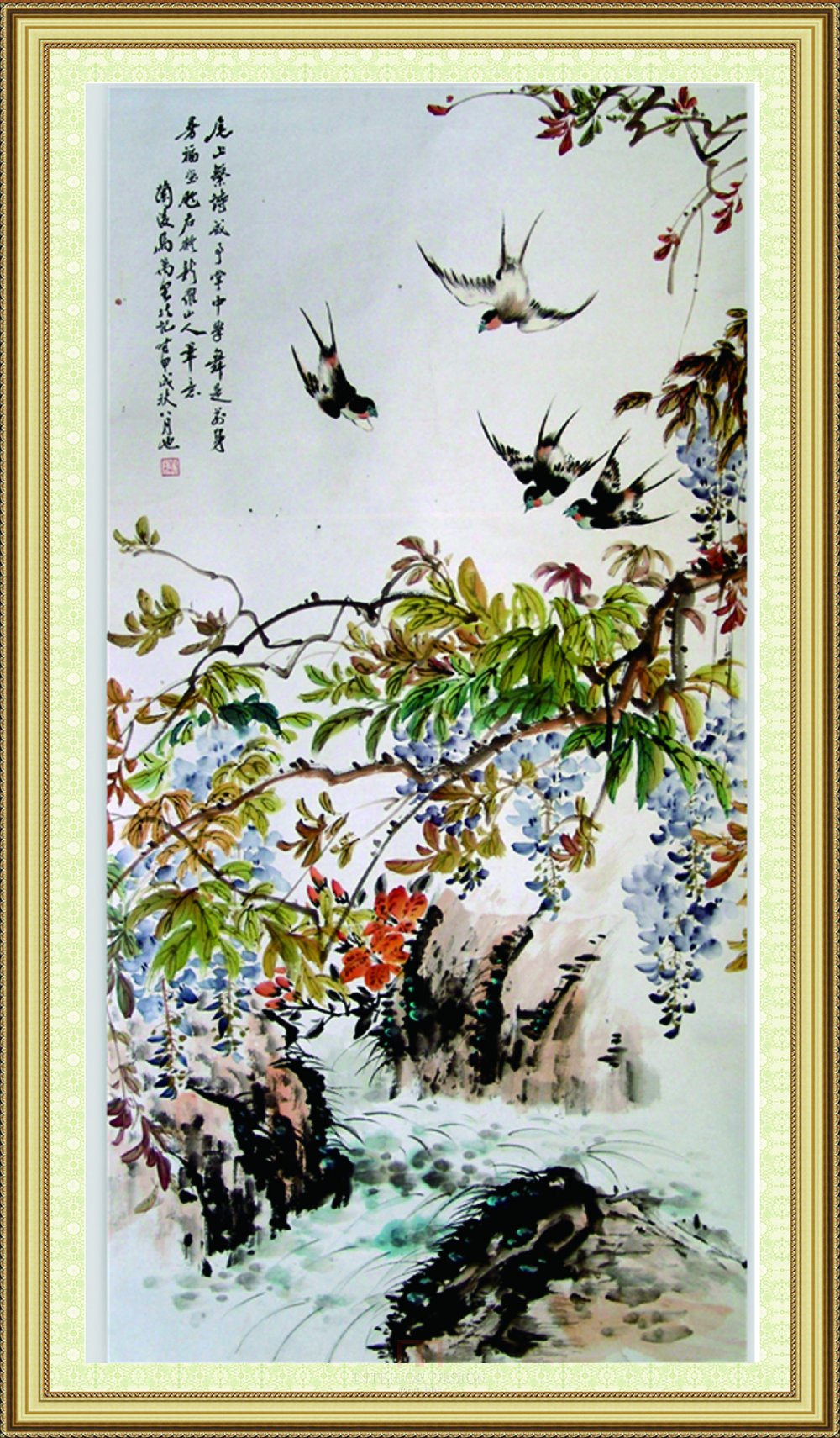 高清艺术微喷油画装饰效果不亚于手绘油画-- 专业定制_工笔花鸟.jpg