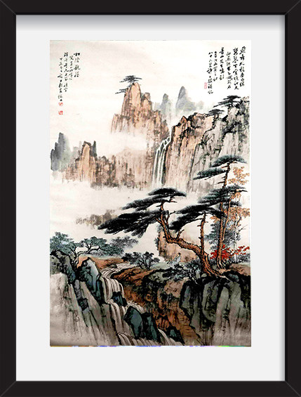 软装设计必备精美装饰画素材，分享给大家_国画山水.jpg