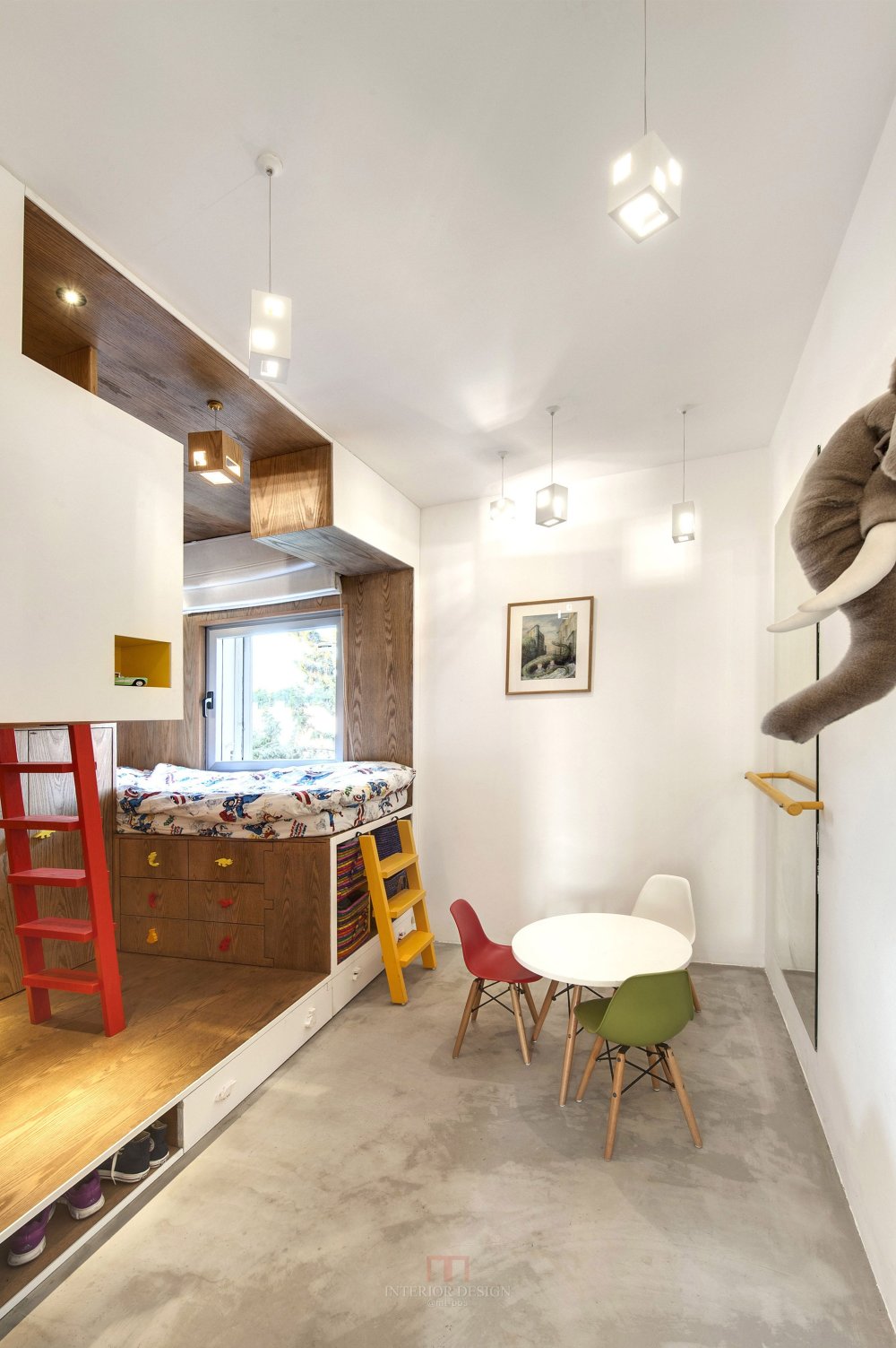 以色列·特拉维夫Duplex in Tel Aviv--Toledano +Architects_11-children_room.jpg