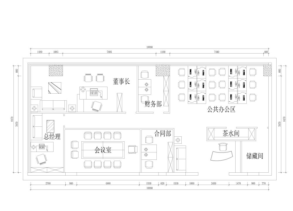 小面积办公空间平面，供参考和建议。_兴业大厦-布局02.jpg