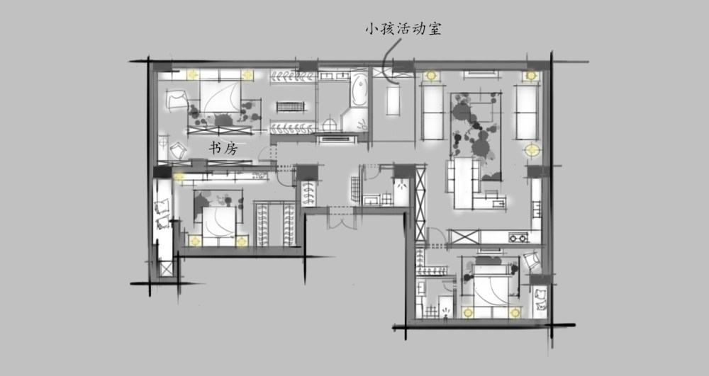 240多平米平层方案望各位帮看看，或者有其他的方案_Image010.jpg