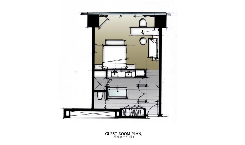 重庆 威斯汀酒店  室内软装概念方案设计汇报提案_11标准客房平面1.jpg