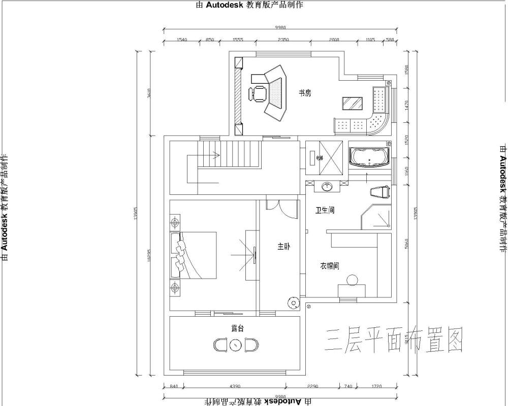 求大神，给建议。4层别墅_三层.jpg  