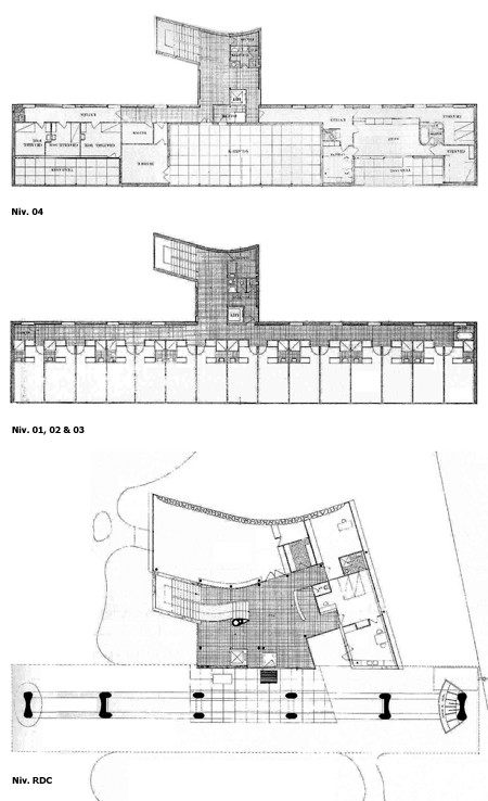 法国-巴黎-巴黎瑞士学生宿舍（Le Corbusier 勒·柯布西埃）！_Le_Corbusier-Pavillon_Suisse-Plans.jpg