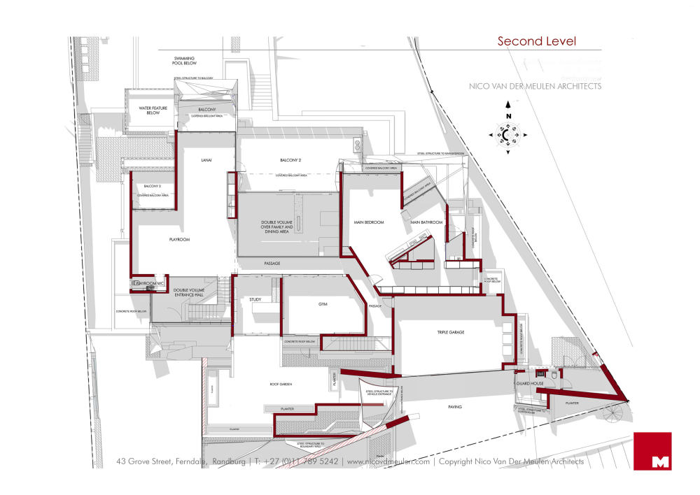 感觉有点变形金刚感觉的 国外“别野"_Kloof-Road-House-45.jpg