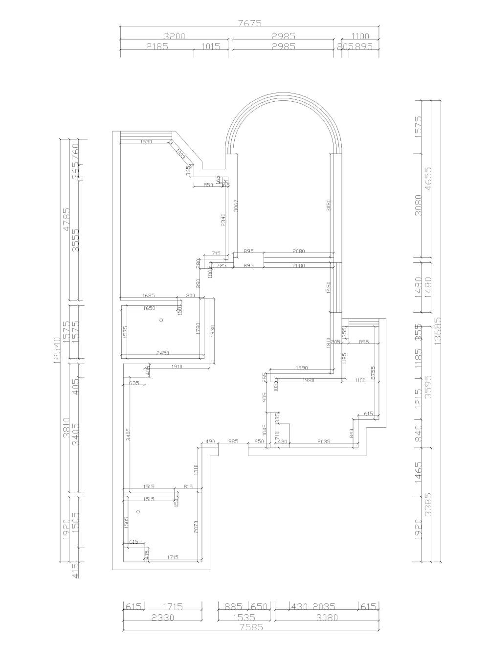 93平米怎么样设计才能合理，求大神指点……_原始图.jpg