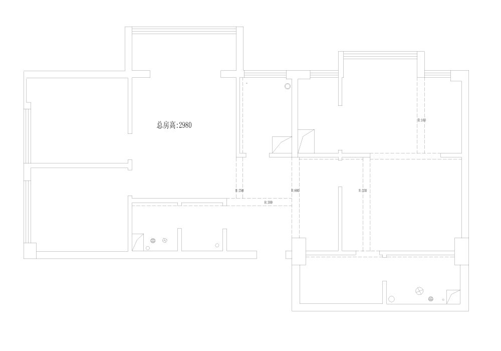 纠结户型求大神帮助_原始户型-Model.jpg