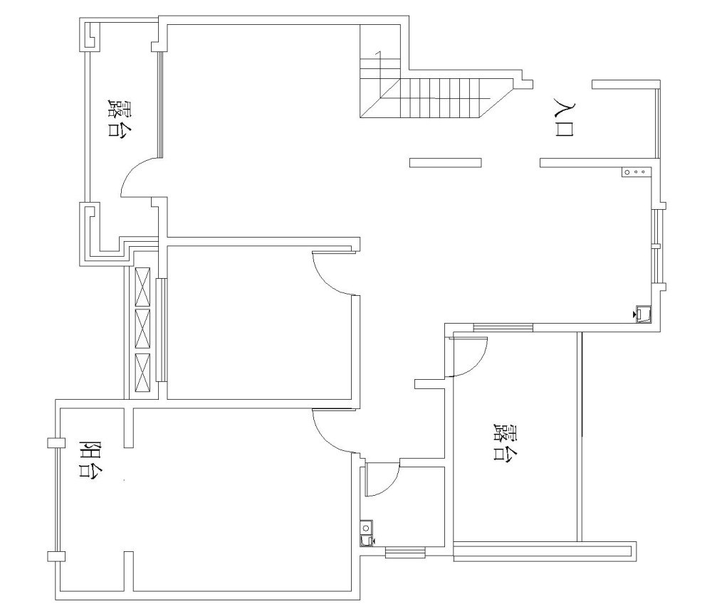 一个106平米的多元化小户型平面研讨_Drawing1-Model.jpg