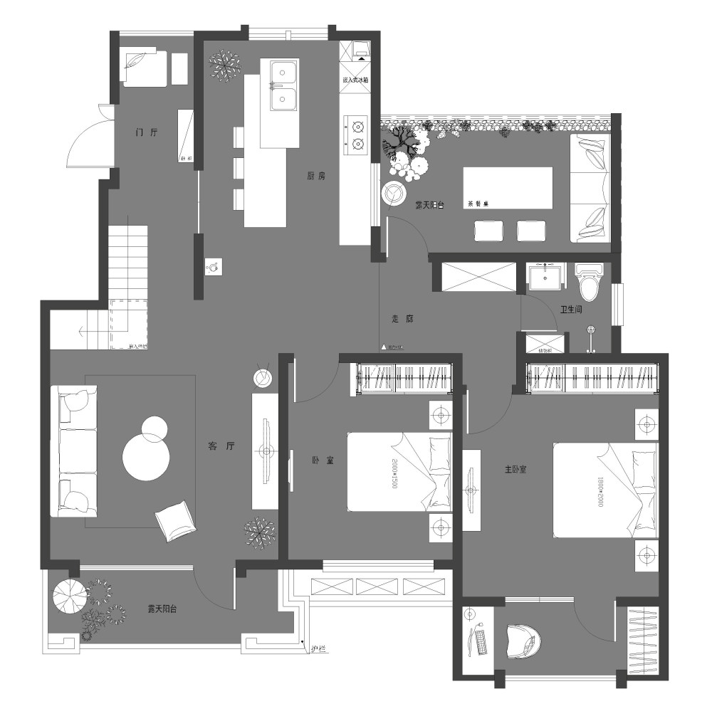 设计师自己的家平面研讨持续更新............_Drawing2-Model.jpg