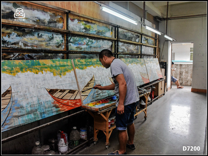 这可能是广东最有实力的装饰画工厂_珍心画画业