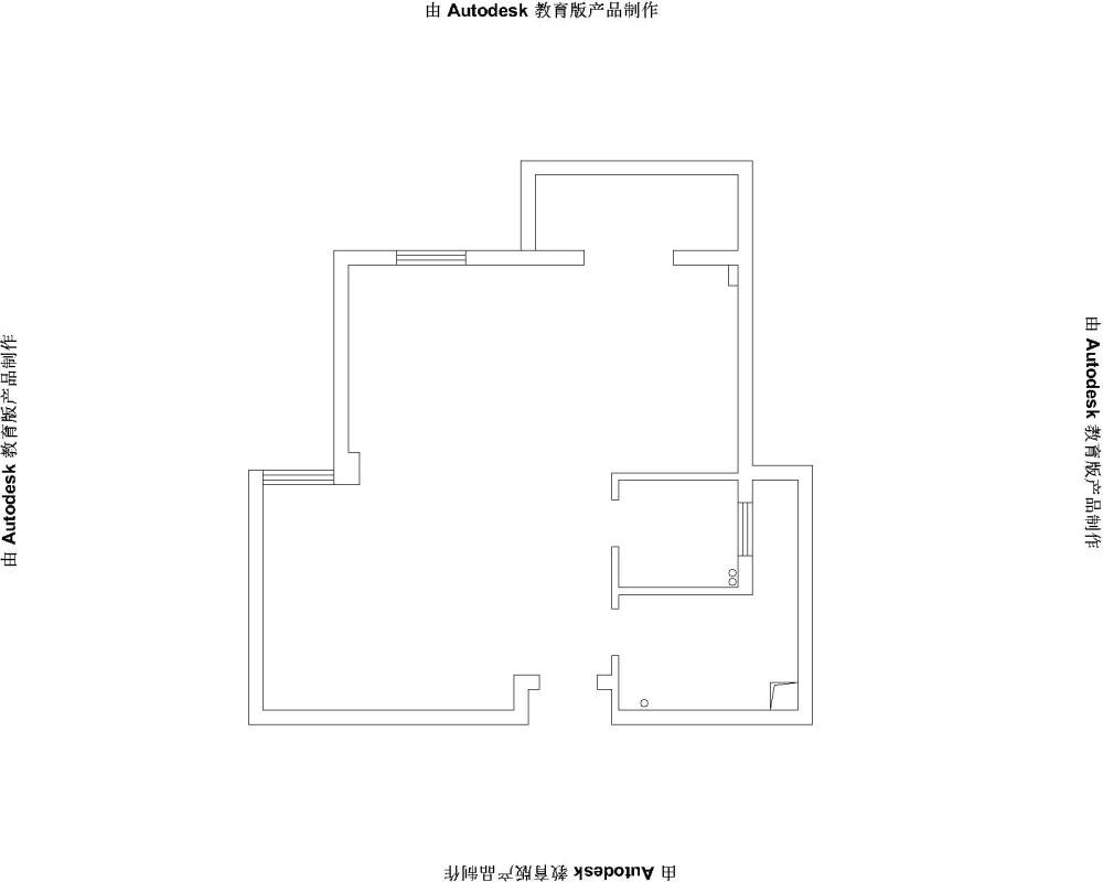 新手遇到一个非常棘手的户型求给点思路_Drawing1-Model.jpg