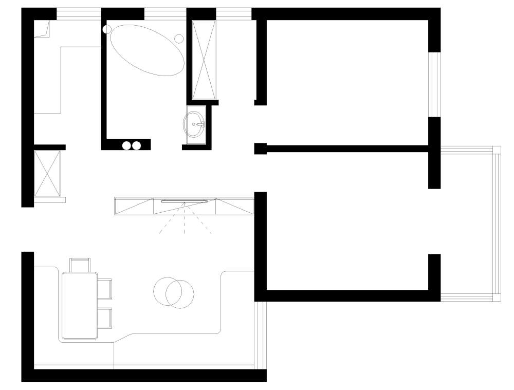 80平米小户型 ，求平面方案 采纳后送1000DB_户型图 (1)-Model.jpg