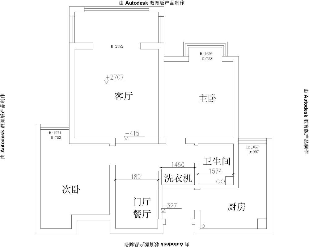 求户型优化，妹子感激不尽~_自己-Model.jpg